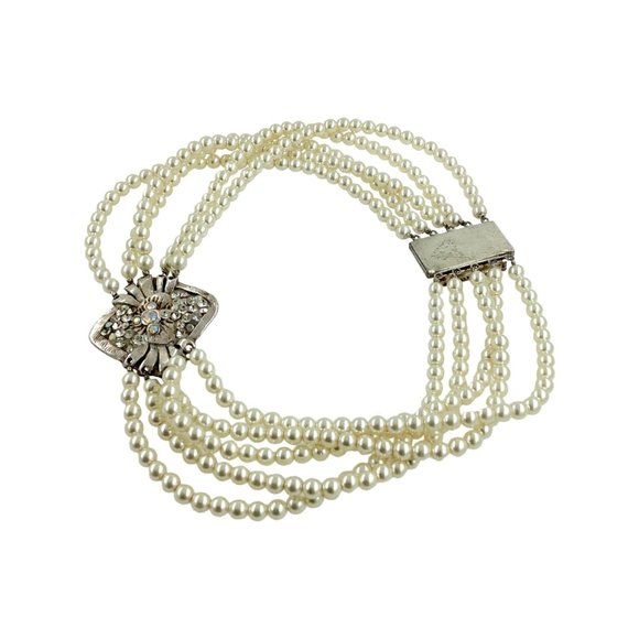 1980s Jacky de G Paris Runway Pearl Necklace, Dog Collar Choker, Collectible - Picture 5 of 16